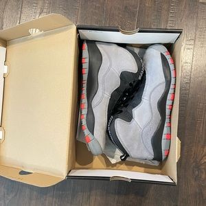 JORDAN KIDS AIR JORDAN 10 RETRO (GS) "Cool Grey"